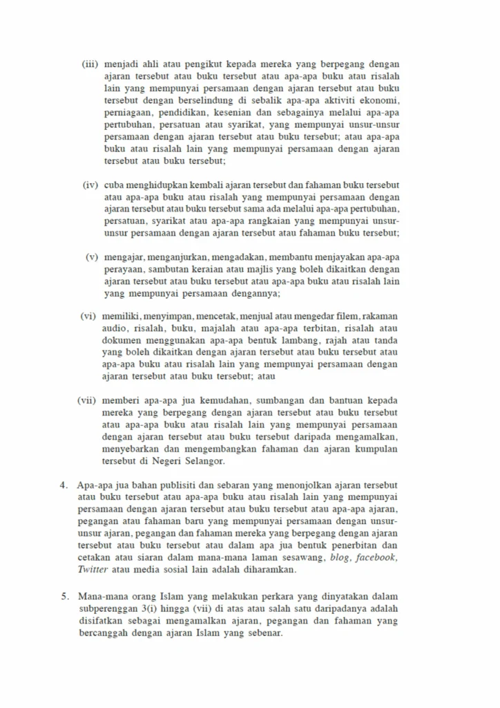 Imbasan halaman 3 daripada 4 — Fatwa Ajaran dan Fahaman Ilmu Makrifat (Mengenal Allah) dan Ajaran dan Fahaman Mengenal Diri Iaitu Ilmu atau Ajaran Peninggalan Tok Kenali Kelantan oleh Mohd Yusof Che Wook