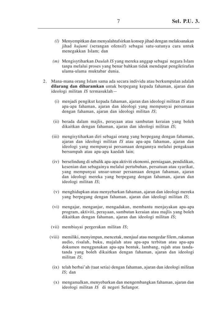 Imbasan halaman 3 daripada 4 — Fatwa Gerakan Militan Al-Dawla Al-Islamiya Fi Iraq Wa Al-Sham (Daesh), Atau Militan Islamic State In Iraq And Syams (ISIS), Atau Islamic State Of Iraq And The Levant (ISIL) Atau Militan Islamic State (IS)