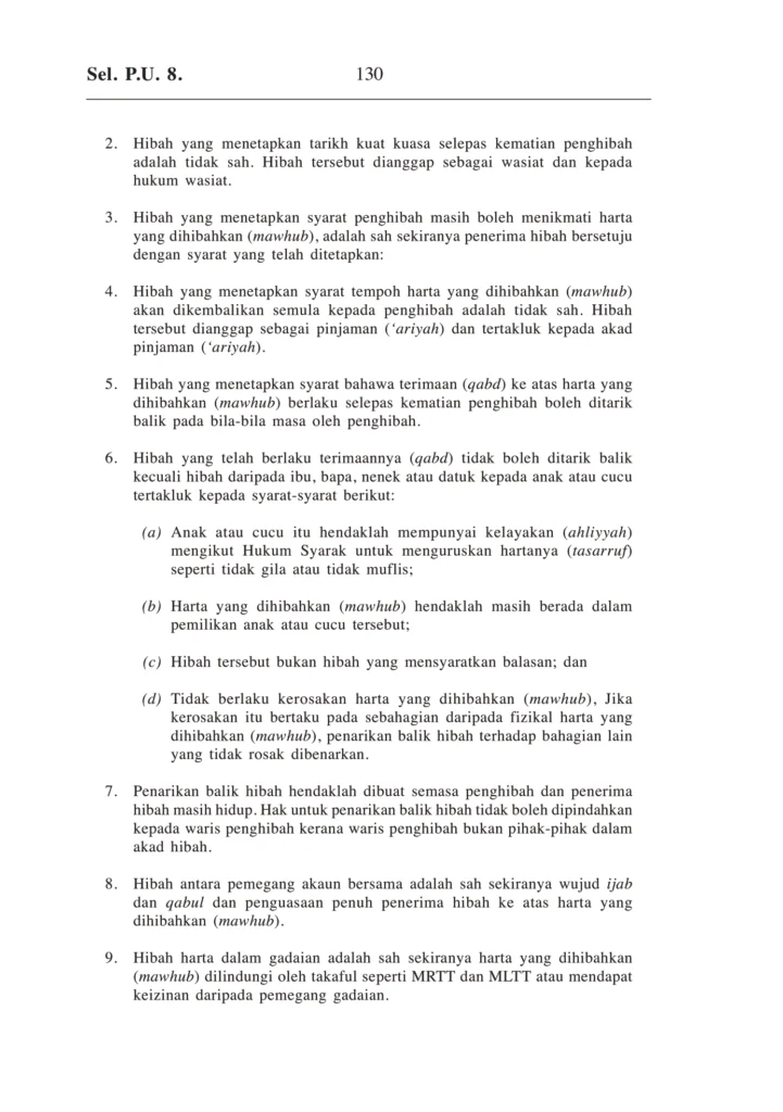 Imbasan halaman 2 daripada 3 — Fatwa Hibah Di Negeri Selangor
