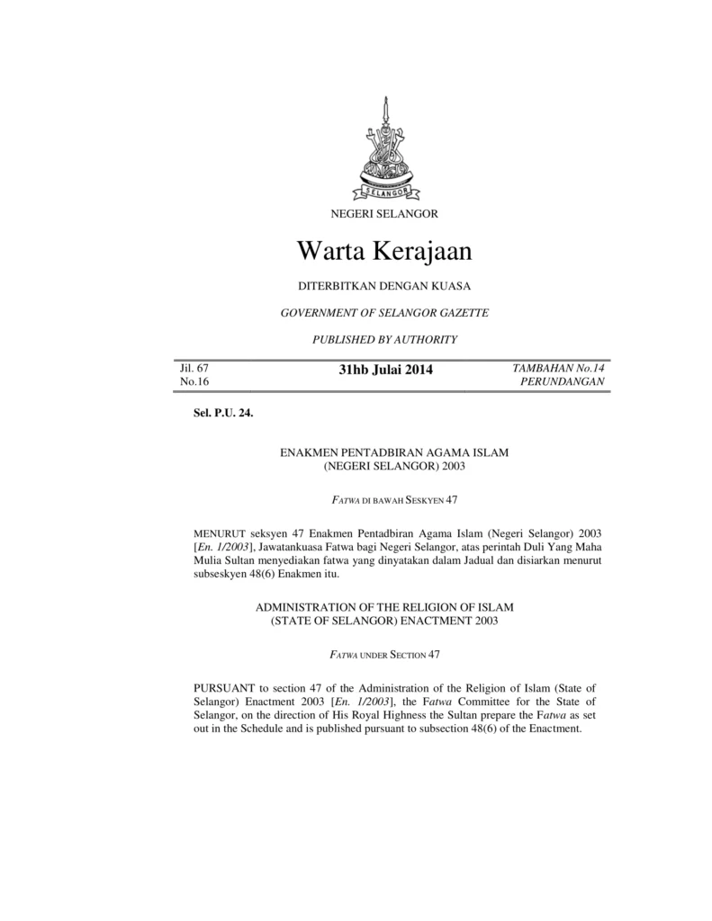 Imbasan halaman 1 daripada 3 — Fatwa Pelaksanaan Wakaf Saham Dan Keuntungan Saham Di Kalangan Syarikat Korporat