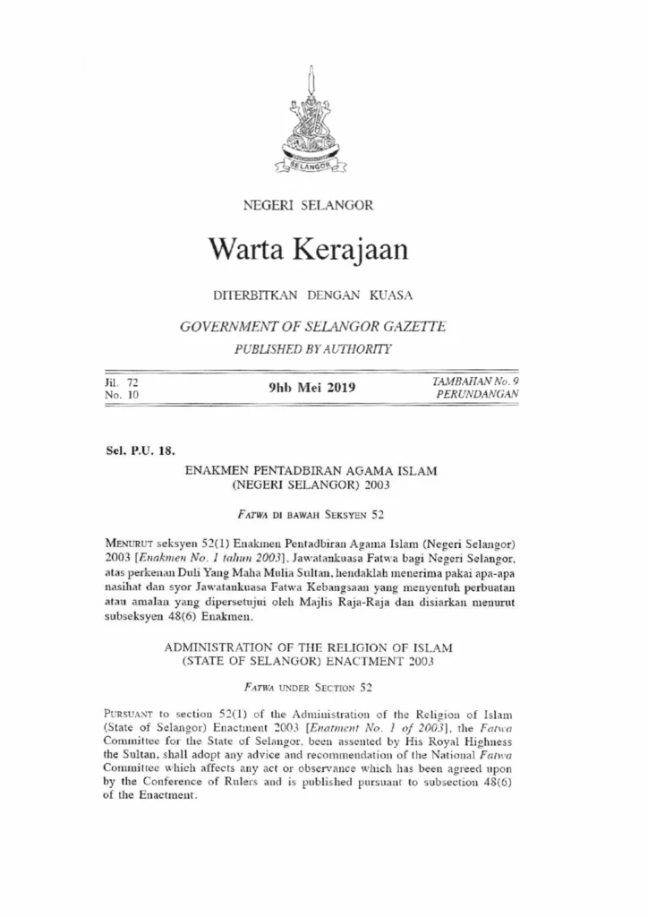 Imbasan halaman 1 daripada 4 — Fatwa Susunan Wali Nasab Perkahwinan