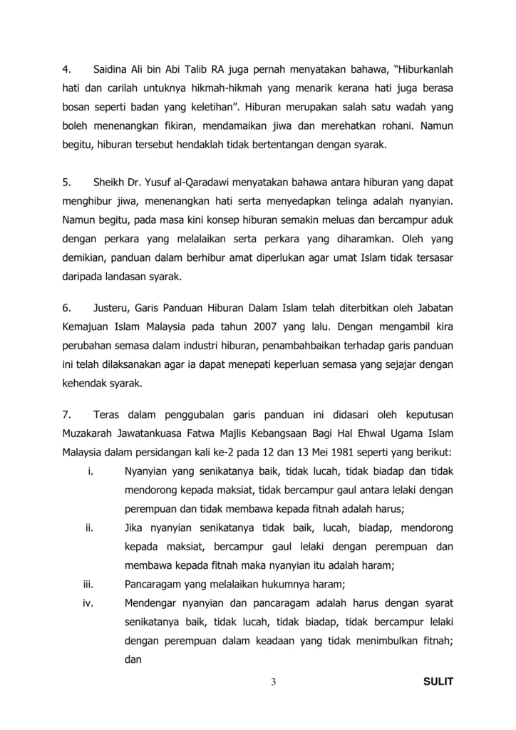 Imbasan halaman 5 daripada 19 — Garis Panduan Hiburan Dalam Islam