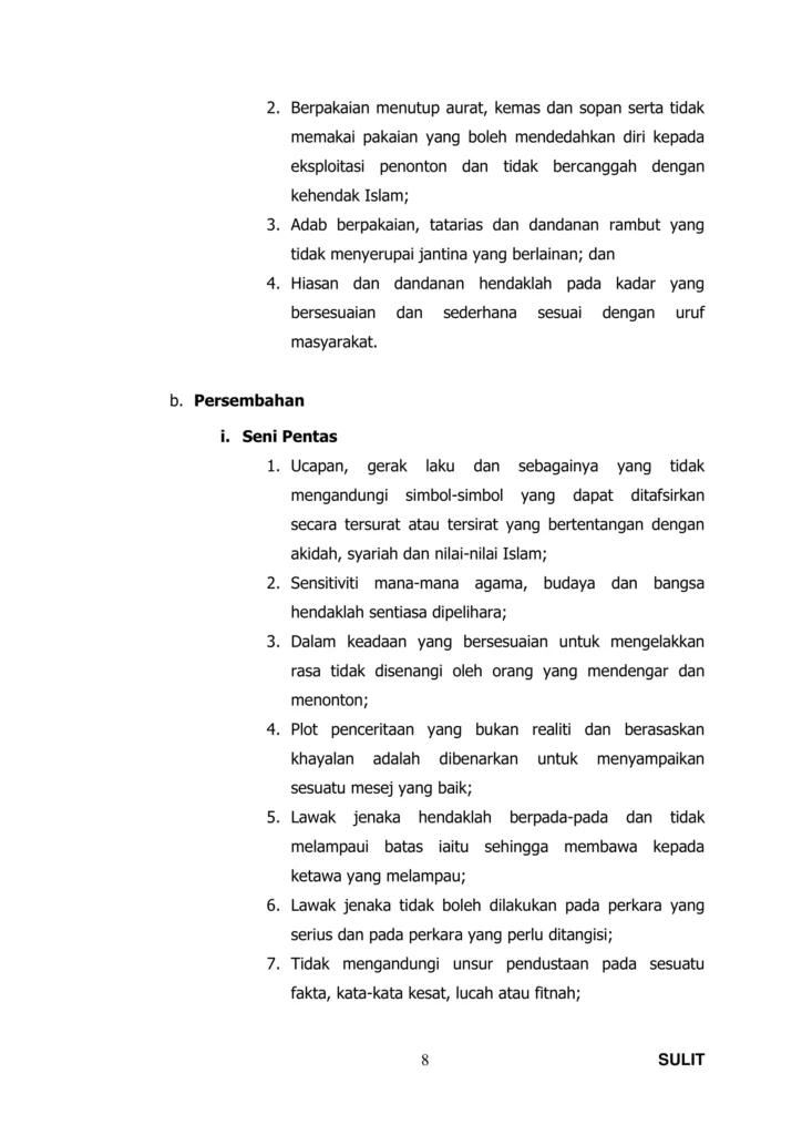 Imbasan halaman 10 daripada 19 — Garis Panduan Hiburan Dalam Islam