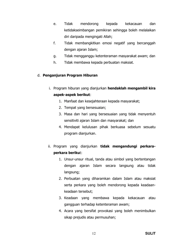 Imbasan halaman 14 daripada 19 — Garis Panduan Hiburan Dalam Islam