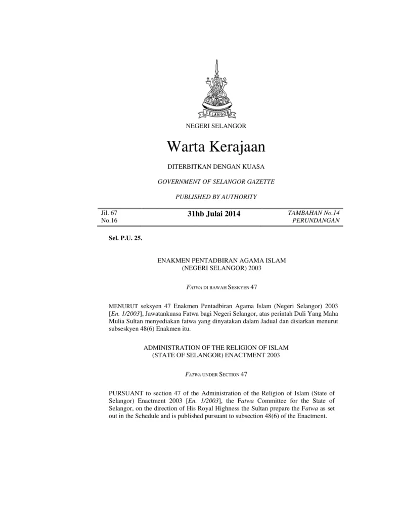 Imbasan halaman 1 daripada 2 — Hukum Menggunakan Dana Wakaf Tunai Wakaf Selangor Muamalat Bagi Membiayai Kos Operasi Dan Kos Penyelengaraan Aset Wakaf