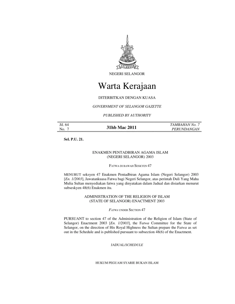 Imbasan halaman 1 daripada 2 — Hukum Peguam Syarie Bukan Islam