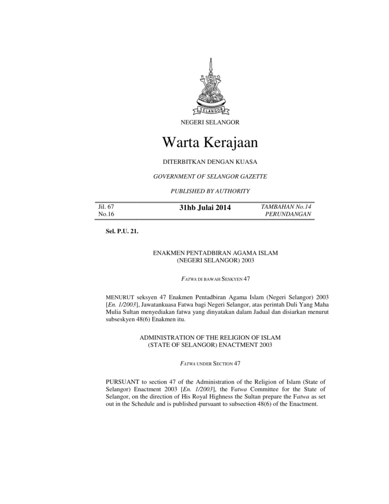Imbasan halaman 1 daripada 2 — Hukum Pelaksanaan Jualan Semula Hartanah Wakaf Untuk Tujuan Pelaburan Hartanah